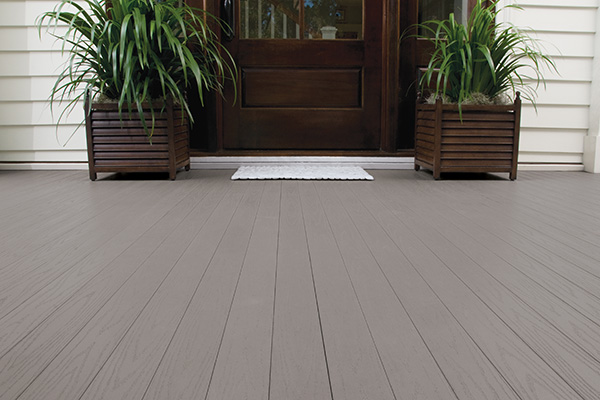 Front porch project ideas with TimberTech Slate Gray Porch boards