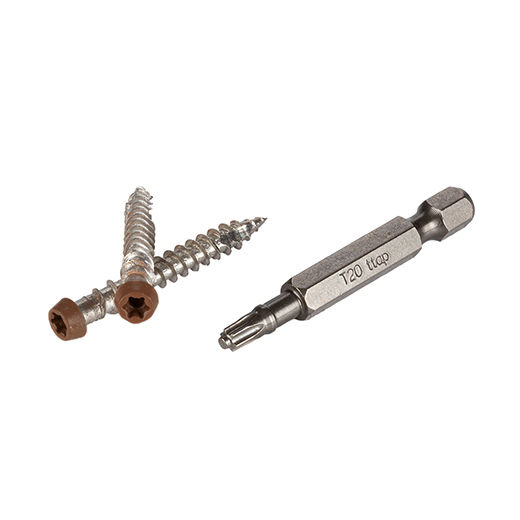 Advanced PVC TOPLoc® Fascia Deck Screws + Bit | TimberTech