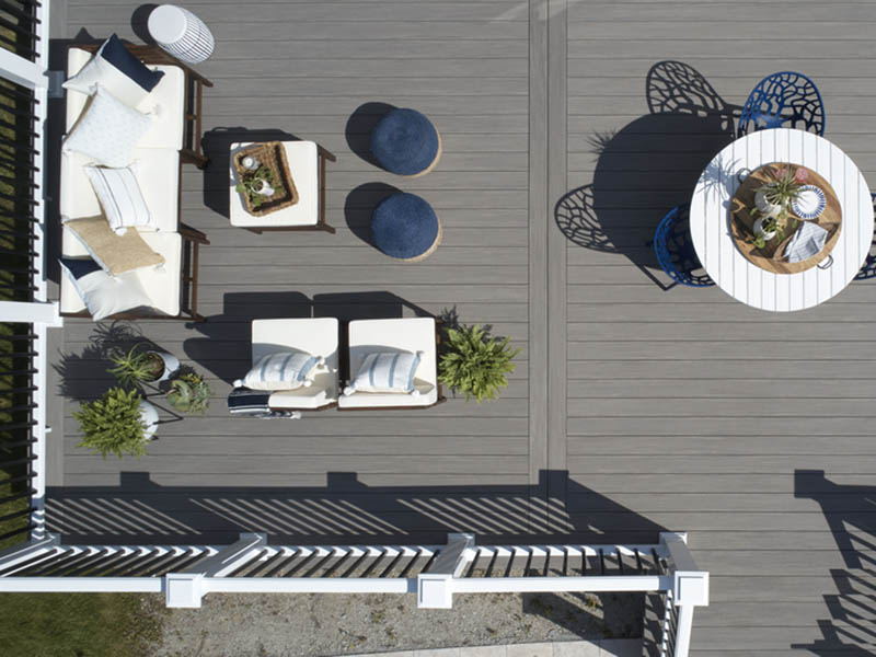 Deck ideas overhead furnished deck