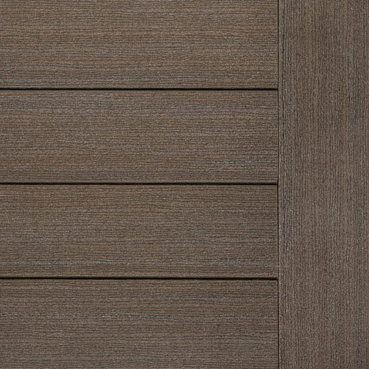 Dark Cocoa Decking Swatch TimberTech Composite Prime+ Collection