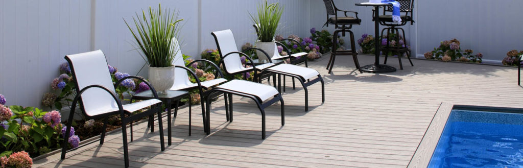 White composite decking isn't the only color that stays cool