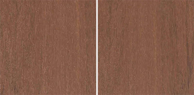 After a 30 day sun fading test TimberTech's Advanced PVC decking shows no loss of board color