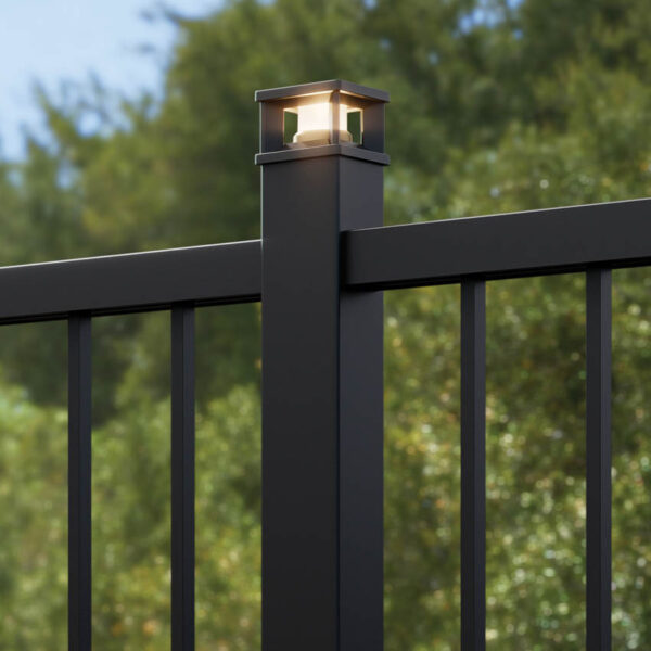 TimberTech Metal Impression Rail Express Black Modern Railing Product Image