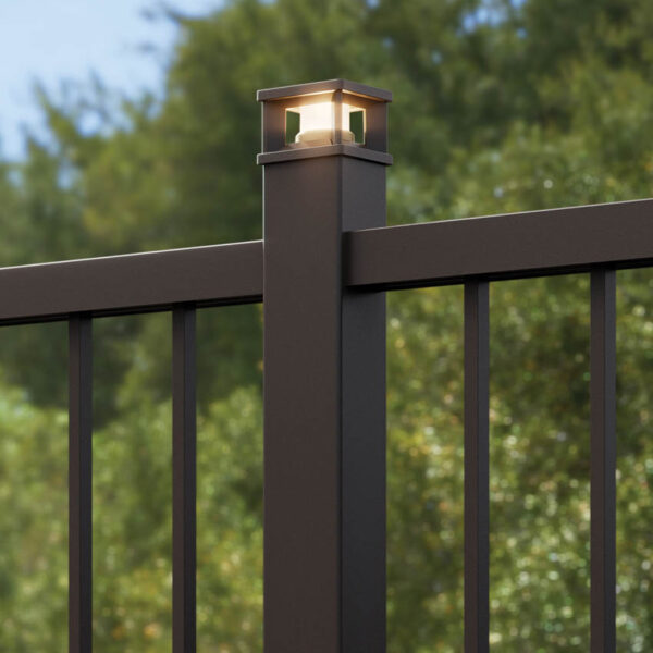 TimberTech Metal Impression Rail Express Dark Bronze Modern Railing Product Image