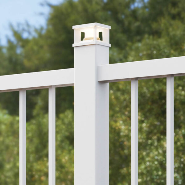 TimberTech Metal Impression Rail Express White Modern Railing Product Image