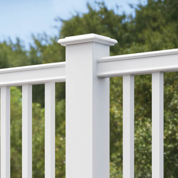 TimberTech PVC Statement Rail White Railing Product Image