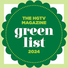 "The HGTV Magazine green list 2024" award