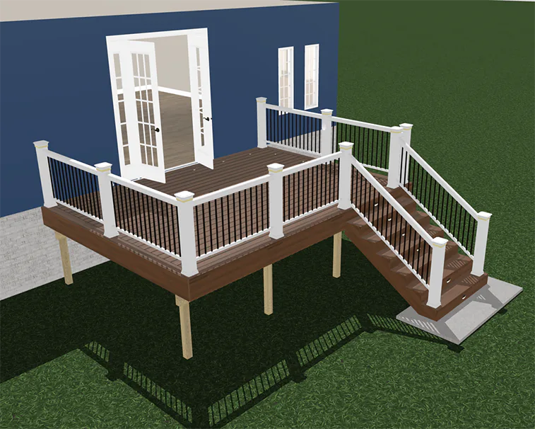 Save time by choosing from one of our existing deck plans