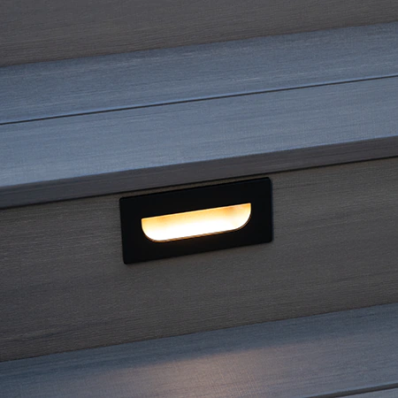 Recessed LED Riser Light in Matte Black
