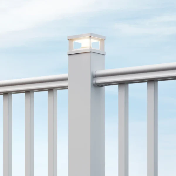 Close up shot of Advantage Rail in Matte White